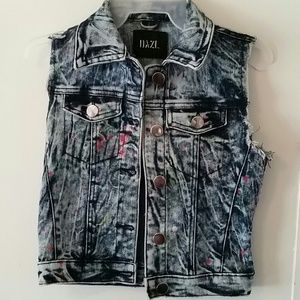 Blue jean vest size small